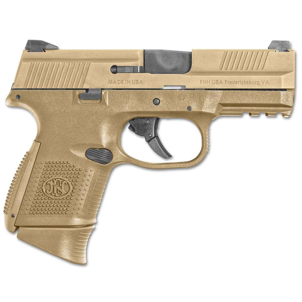 Fn Fns 9 Compact 9mm Luger 3 6in Fde Pistol 17 1 Rounds Sportsmans