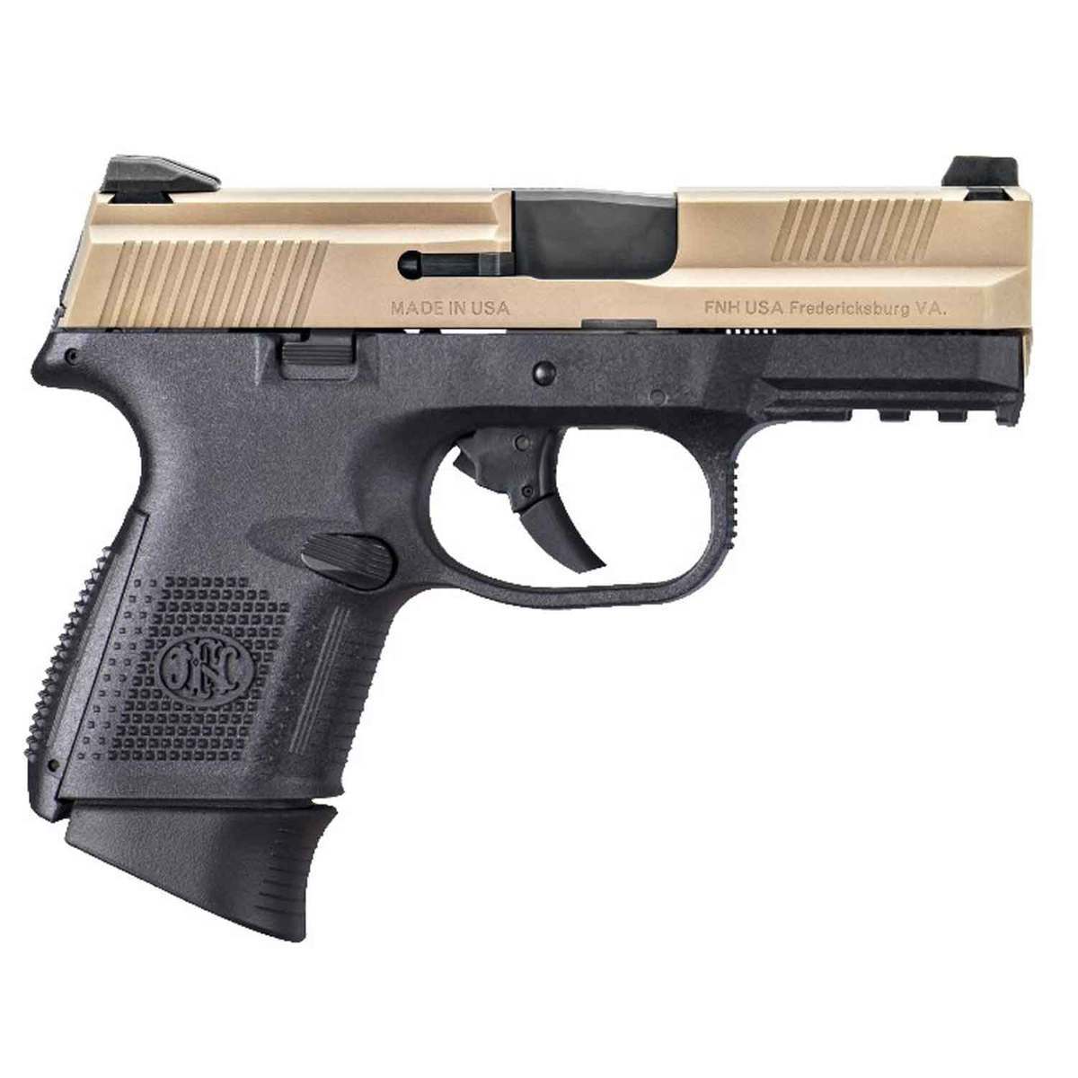 Fn Fns 9c 9mm Luger 3 6in Fde Black Pistol 12 1 Rounds Sportsmans