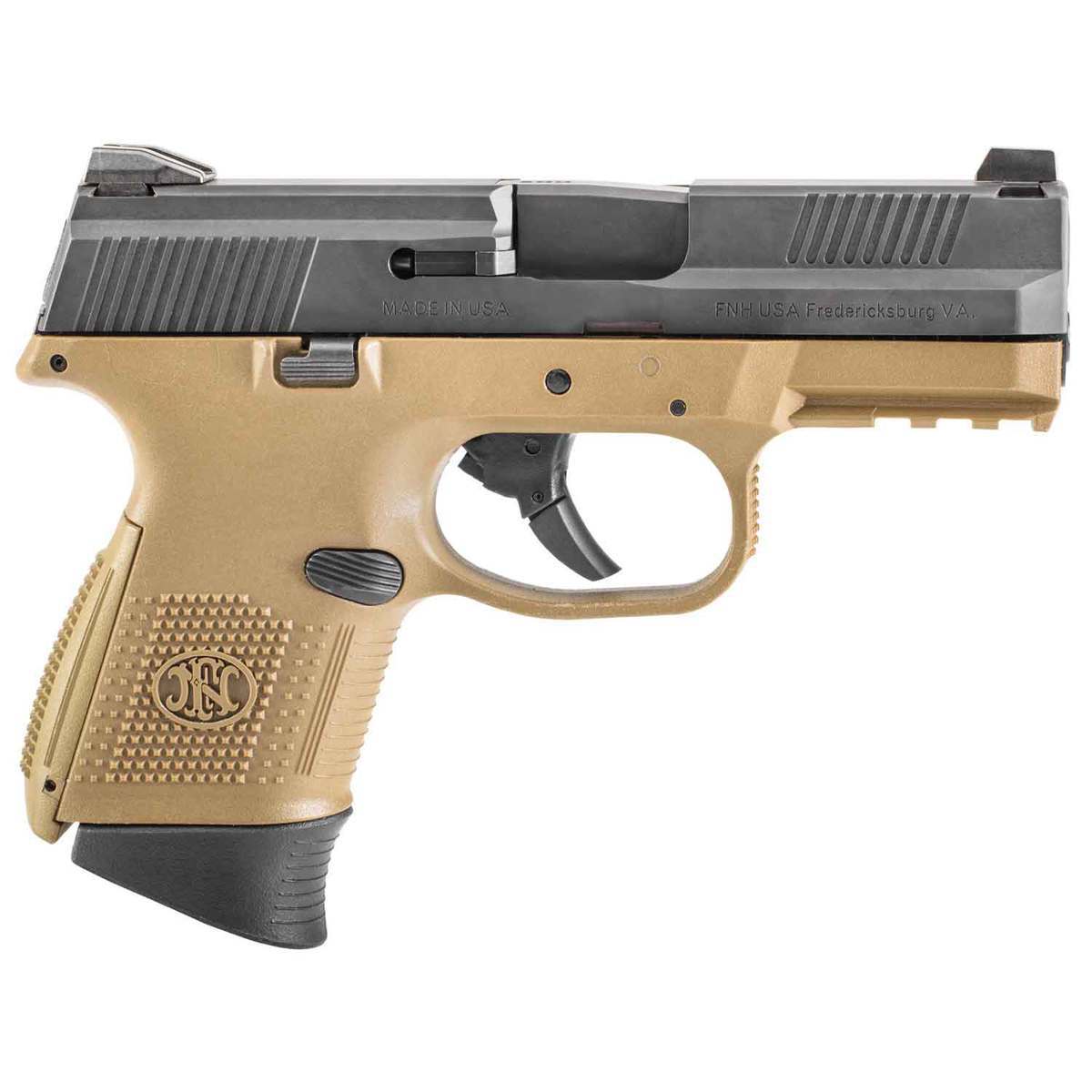 Fn Fns 9c 9mm Luger Black Fde Pistol 12 1 Rounds Sportsmans Warehouse