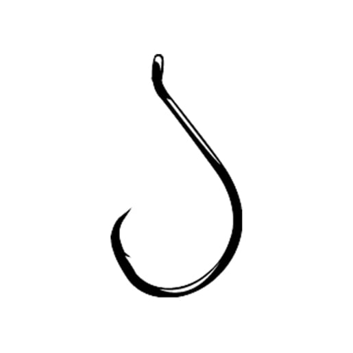 Mustad Ultrapoint Tuna Offset Circle Barbed Single Eyed Hook Silver