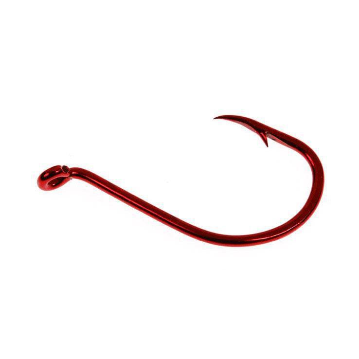 Gamakatsu Octopus Hook in High Quality Carbon Steel, Red, Size 2