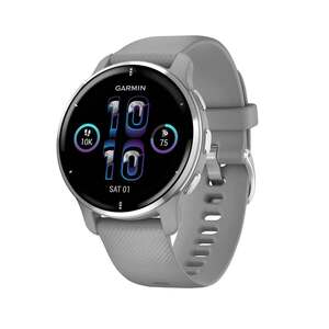 Garmin Venu 2 Plus GPS Watch - Silver Bezel with Powder Gray Case