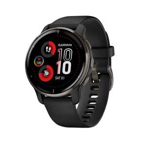 Garmin Venu 2 Plus GPS Watch - Slate Bezel with Black Case