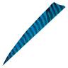 Gateway Feathers Shield Cut 4in Barred Blue Feathers - 50 Pack - Blue 4in