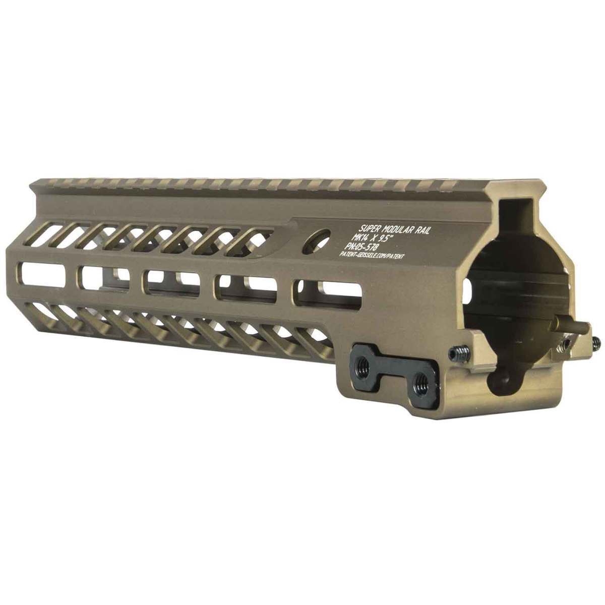 Geissele Super Modular MK14 M-LOK 9.5in Rail - Desert Dirt Color ...