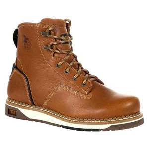 Georgia Boot Men's AMP LT Soft Toe Work Boots - Light Brown - Size 10