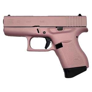 Glock 43 9mm Luger 3.39in Pink Champagne Cerakote Pistol - 6+1 Rounds