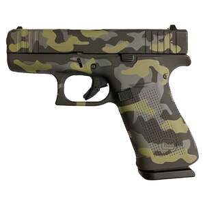 Glock 43X 9mm Luger 3.41in Subdued Camo Cerakote Pistol - 10+1 Rounds