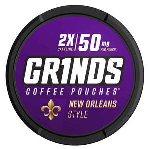 Grinds 2X Caffine Coffee Pouches