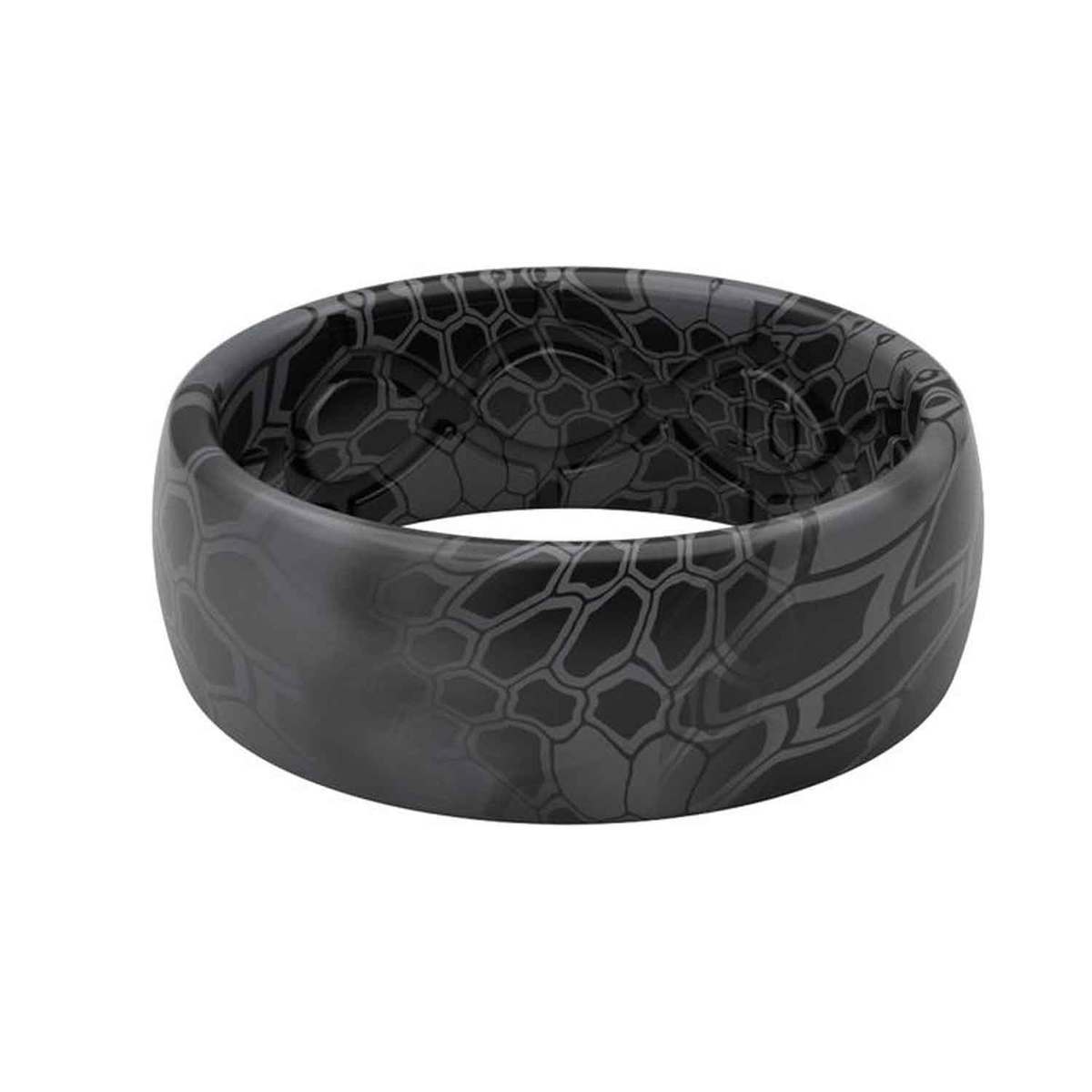 Silicone Ring for Men - Black - Lifetime Warranty! | Rinfit Camo Gray / Size 7