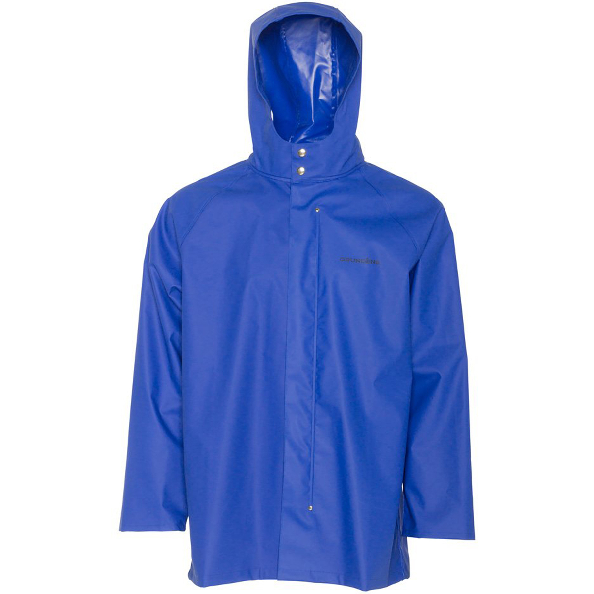 Grundens Men’s Shoreman Jacket | Waterproof, Stain-Resistant Seafood Processing Jacket, Ocean Blue, Medium