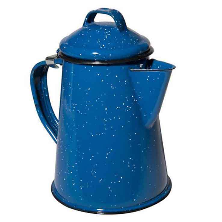GSI Outdoors Percolator Coffee Pot | Enamelware Campfire Coffee Boiler  Kettle for Outdoor Camping Cookware, Cabin, RV, Kitchen, Hunting &  Backpacking