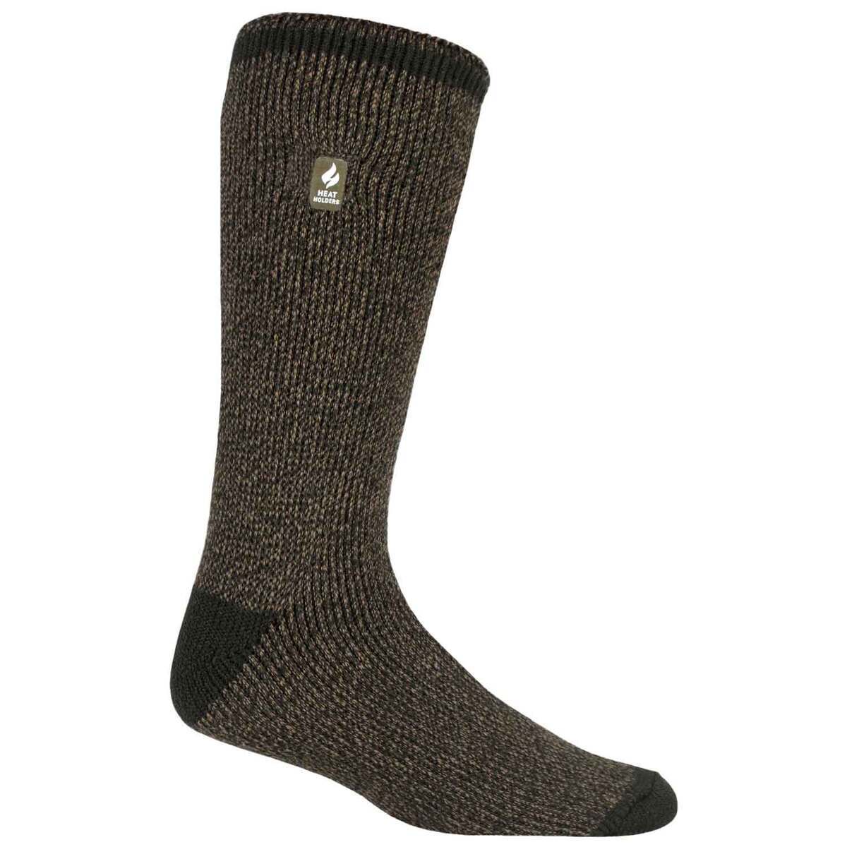 Heat Holders Men's Twist Casual Crew Socks - Forest Green - L - Forest ...