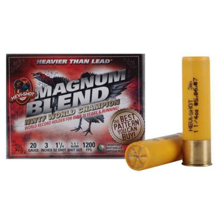 HEVI-Shot Magnum Blend 12 Gauge Turkey Shotshells 3 2oz #5,6,7