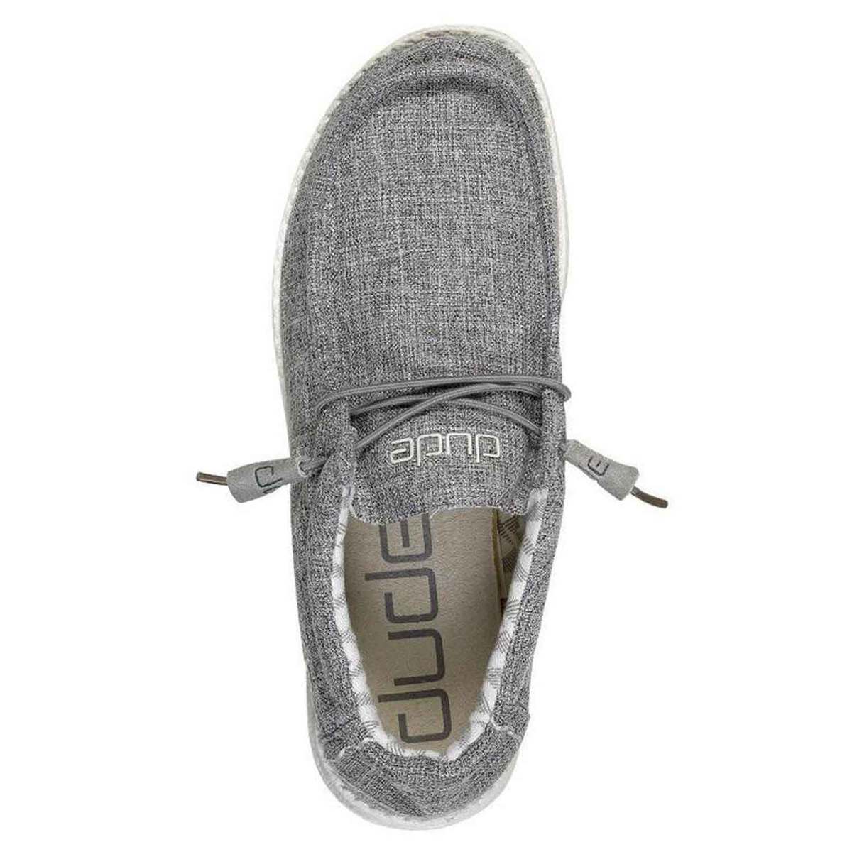 Hey Dude Men's Wally Canvas Casual Shoes - Linen Iron - Size 13 - Linen ...