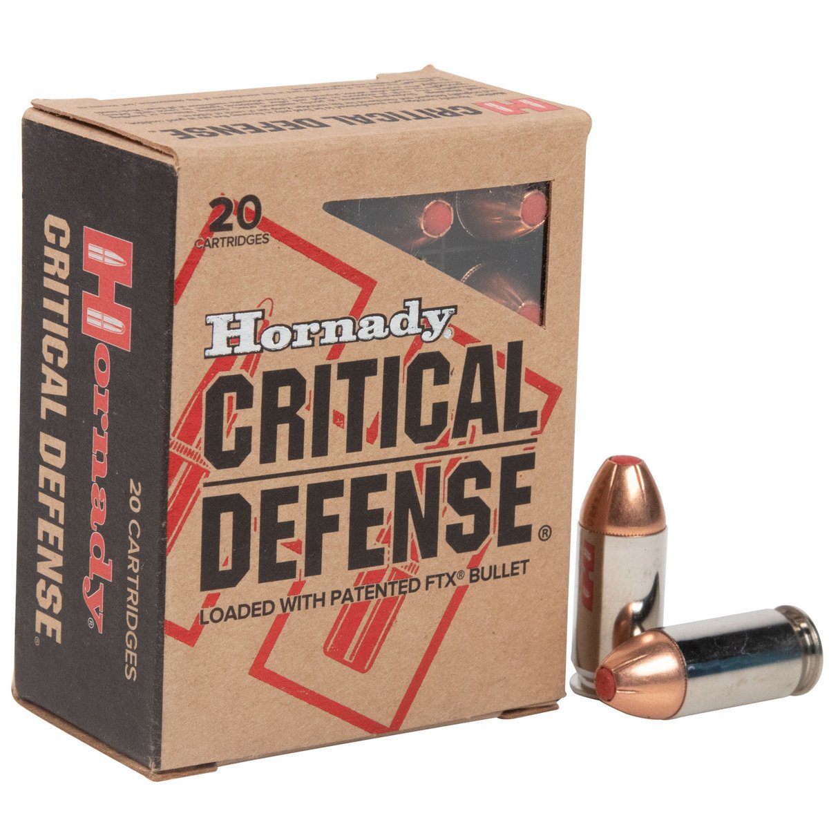 Hornady Critical Defense 45 Auto Acp 185gr Ftx Handgun Ammo 20 Rounds Sportsmans Warehouse 