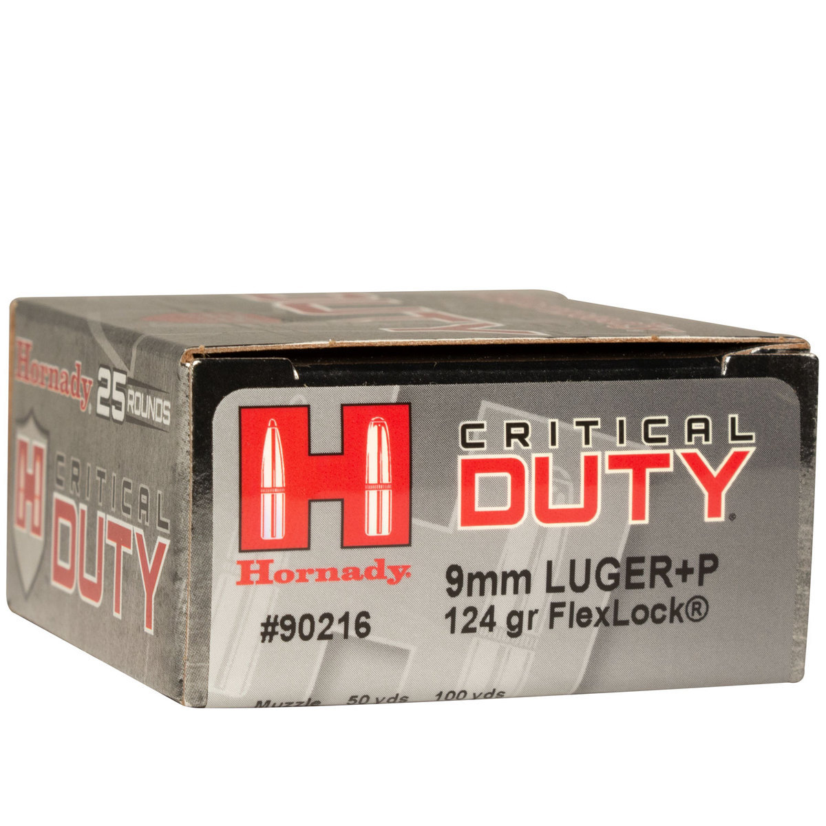 Hornady Critical Duty 9mm Luger P 124gr Flexlock Handgun Ammo 25 Rounds Sportsmans Warehouse