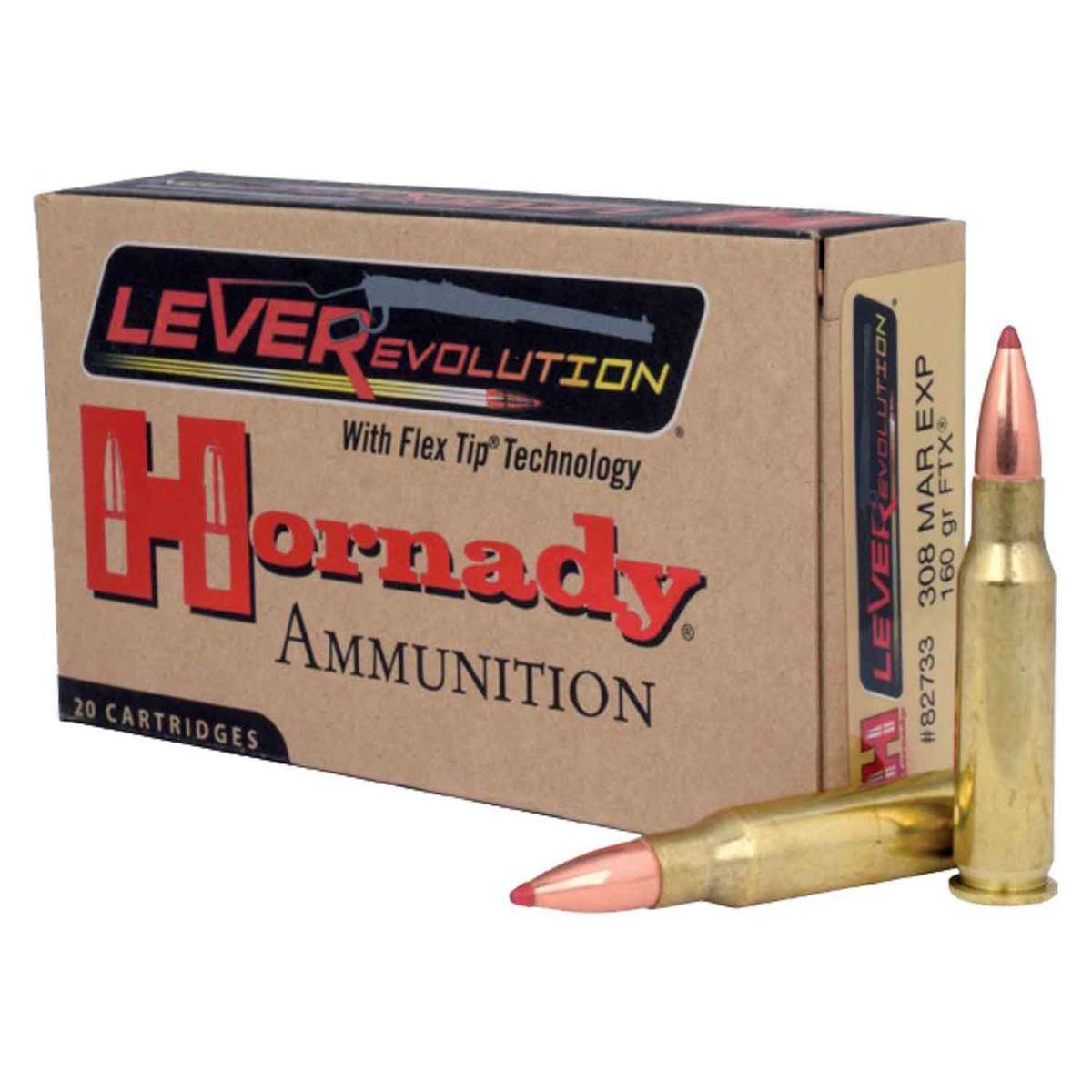 Hornady LEVERevolution 308 Marlin Express 160gr FTX Rifle Ammo - 20 Rounds  | Sportsman's Warehouse