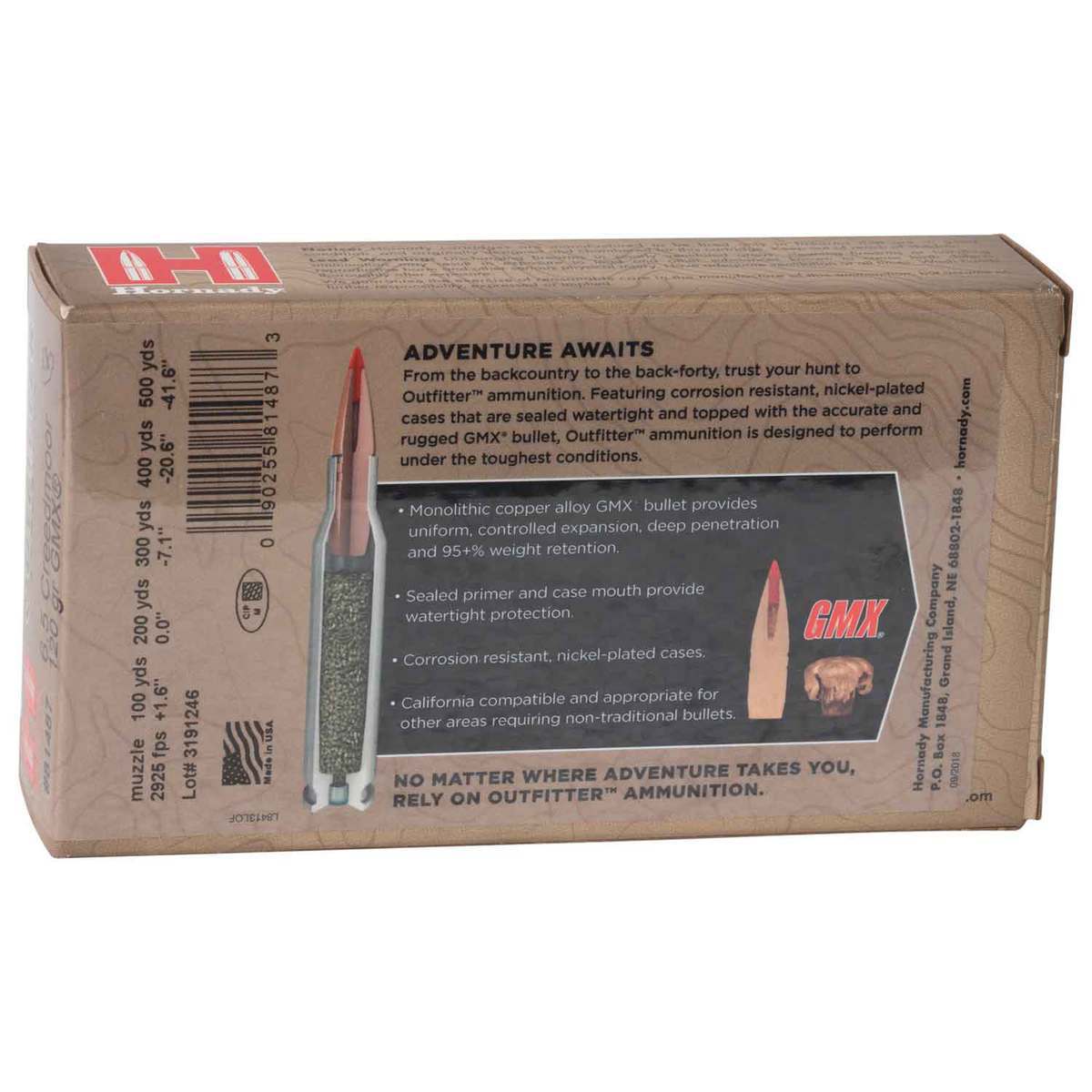 hornady-outfitter-6-5-creedmoor-120gr-gmx-rifle-ammo-20-rounds