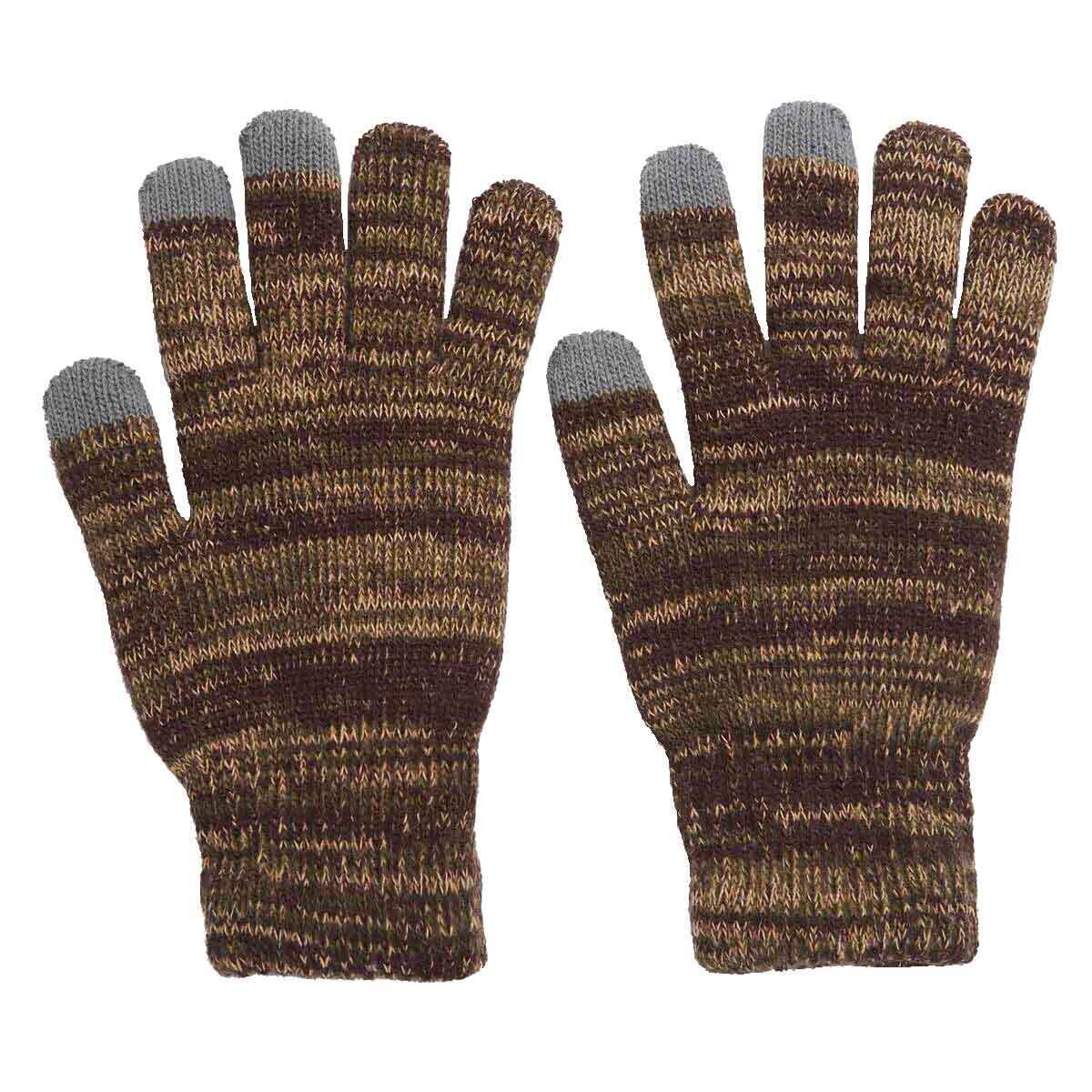 Hot Shot Gear 2 Pack Knit Gloves - Brown - One Size Fits Most - Brown ...