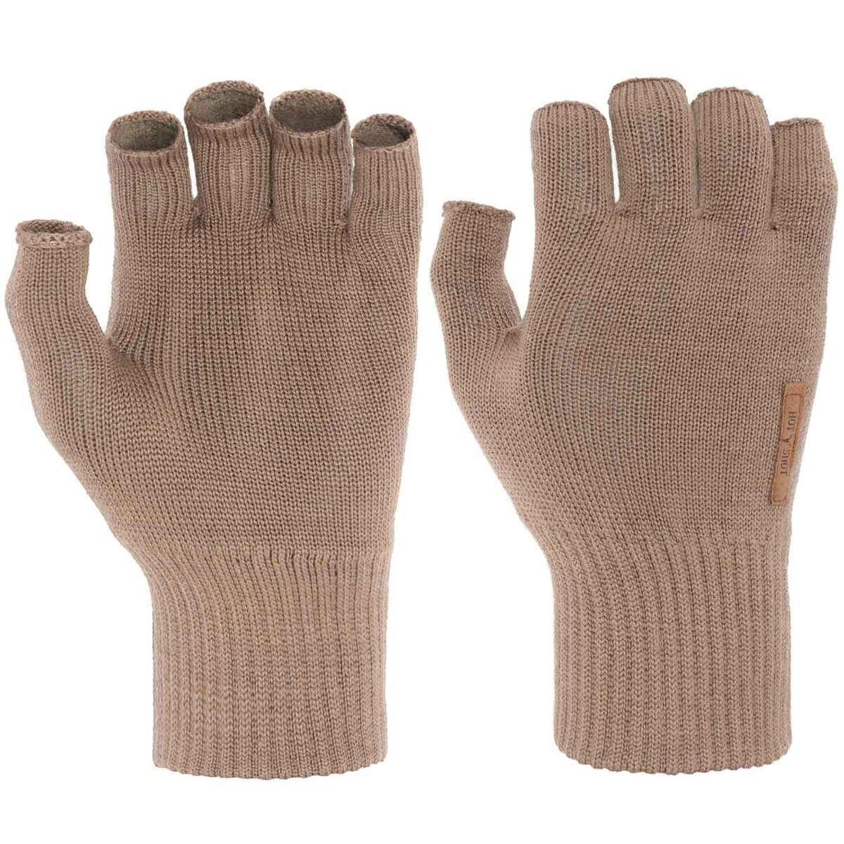 Men's Fingerless Wool Gloves