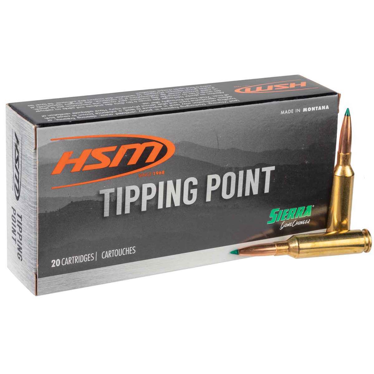 HSM Tipping Point 6mm Creedmoor 90gr Ballistic Tip Rifle Ammo - 20