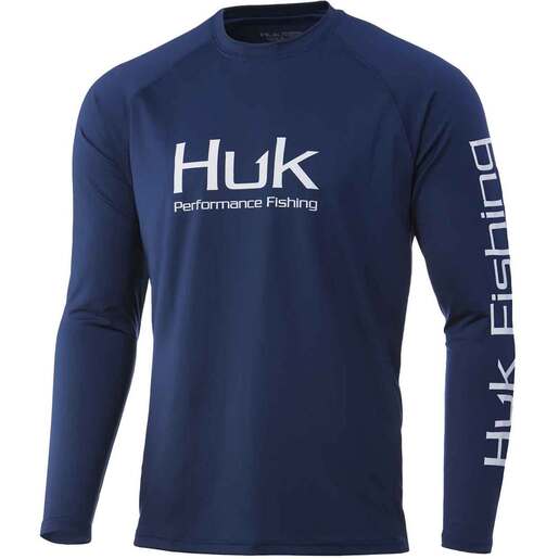 Huk Men's Logo Short Sleeve Fishing Shirt - Set Sail - M - Set