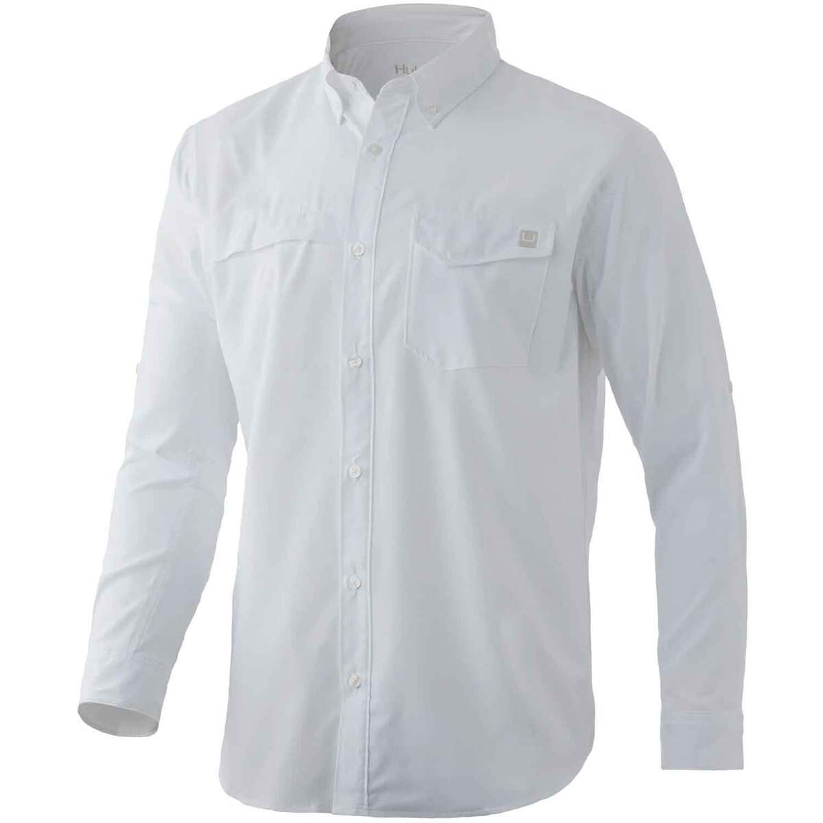 Huk Long Sleeve U Patch Pocket T-Shirt - Men's Baked Clay L
