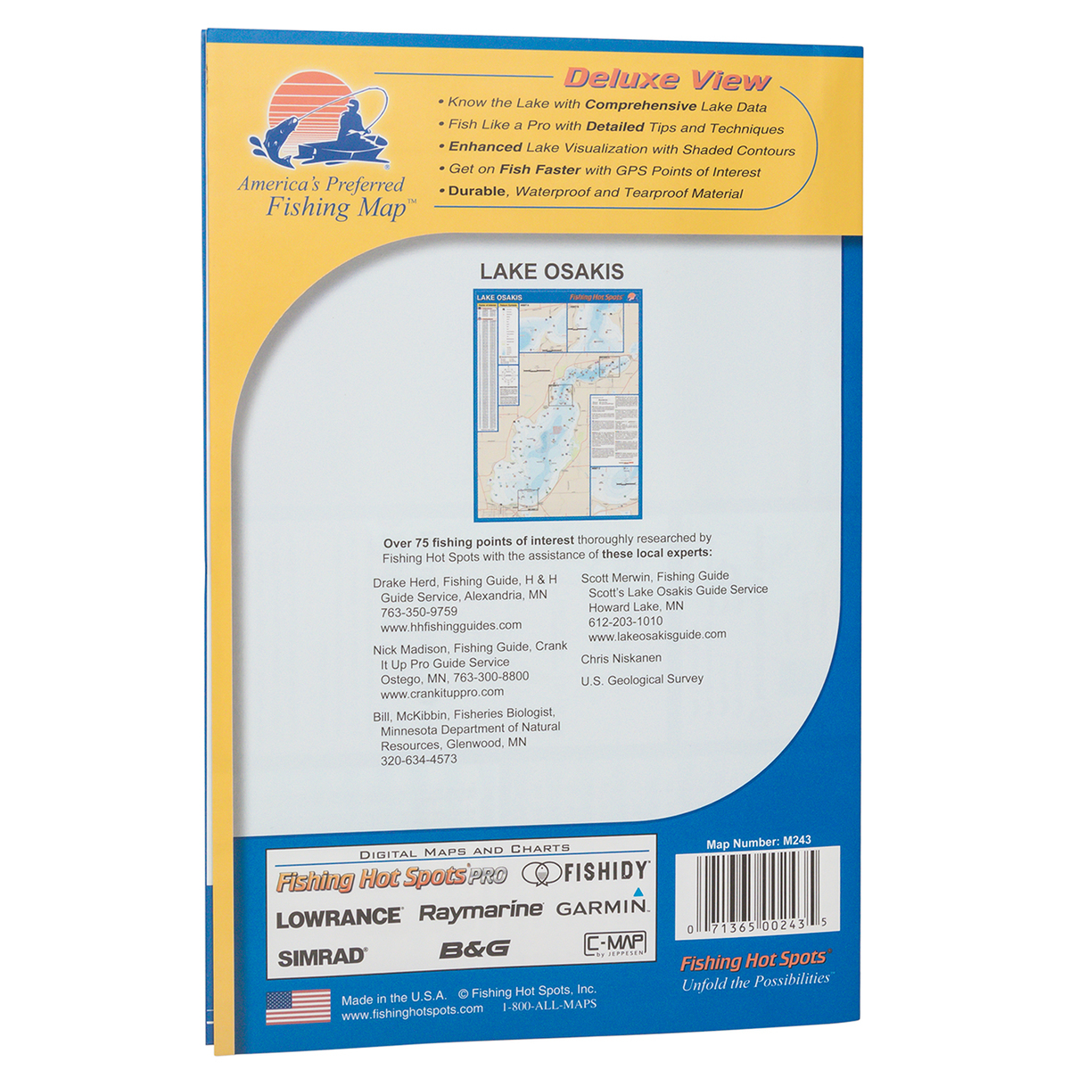 Fishing Hot Spots Osakis Fishing Map Sportsman's Warehouse