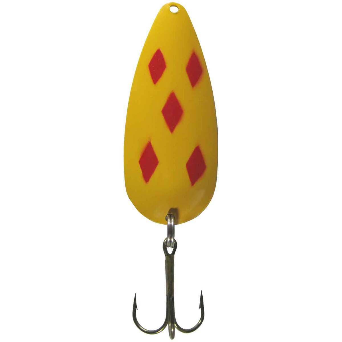 K & E Tackle Red/White Treble Hook Casting Spoon