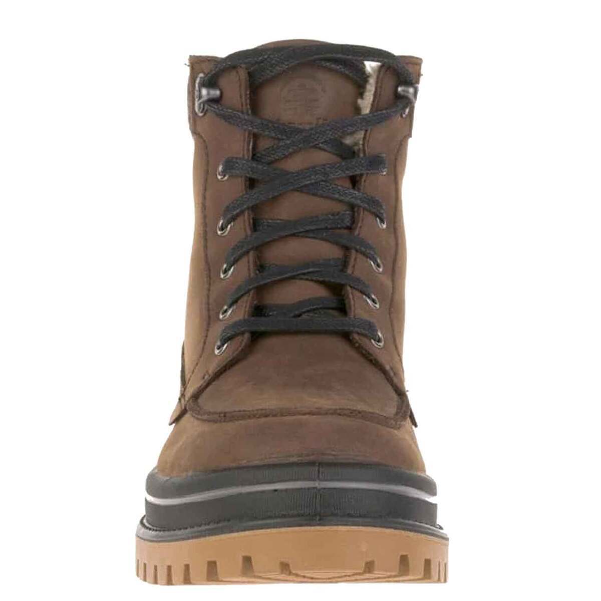 Kamik Men's TYSON G Waterproof 7.5in Winter Boots - Dark Brown - Size 9 ...