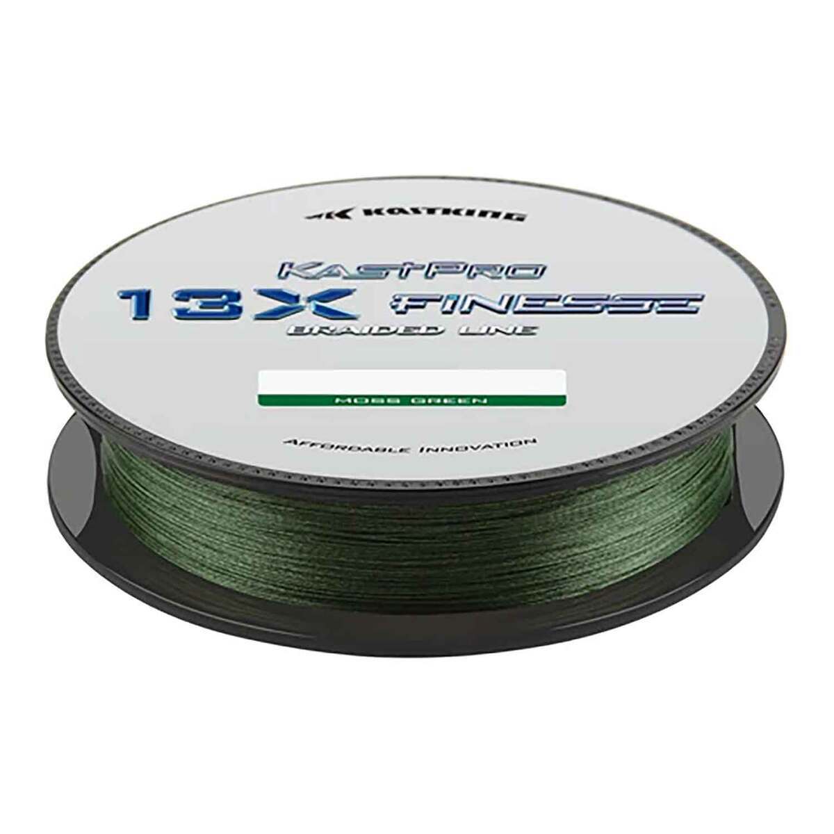 KastKing 13X Finesse Braided Line, Moss Green,8LB, 150Yds : :  Sports & Outdoors