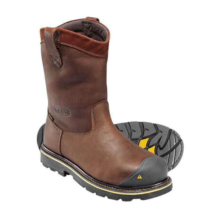 KEEN Utility Men's Dallas Welllington Steel Toe Work Boots - Brown ...