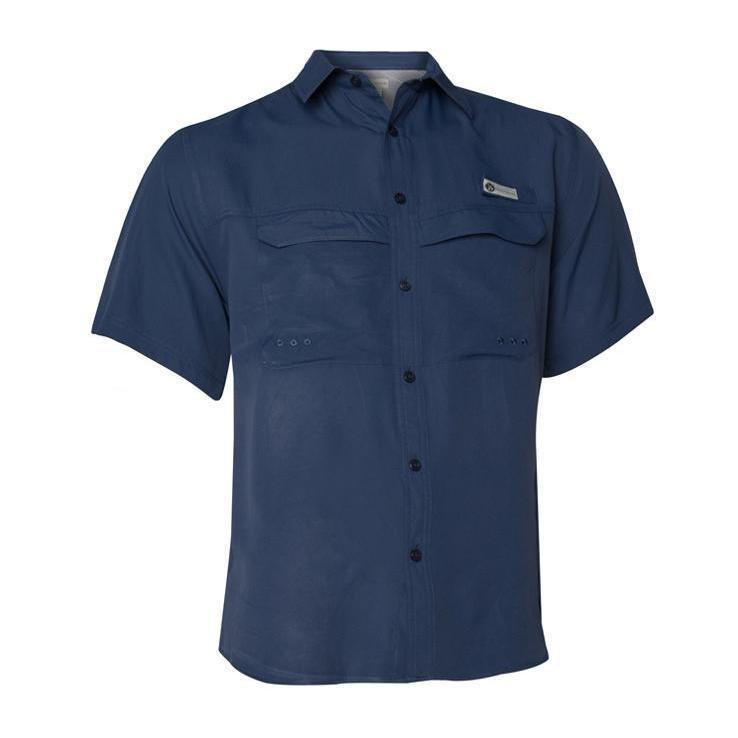 Killik Men's Short Sleeve Fishing Shirt - Blue Marine - M - Blue Marine ...