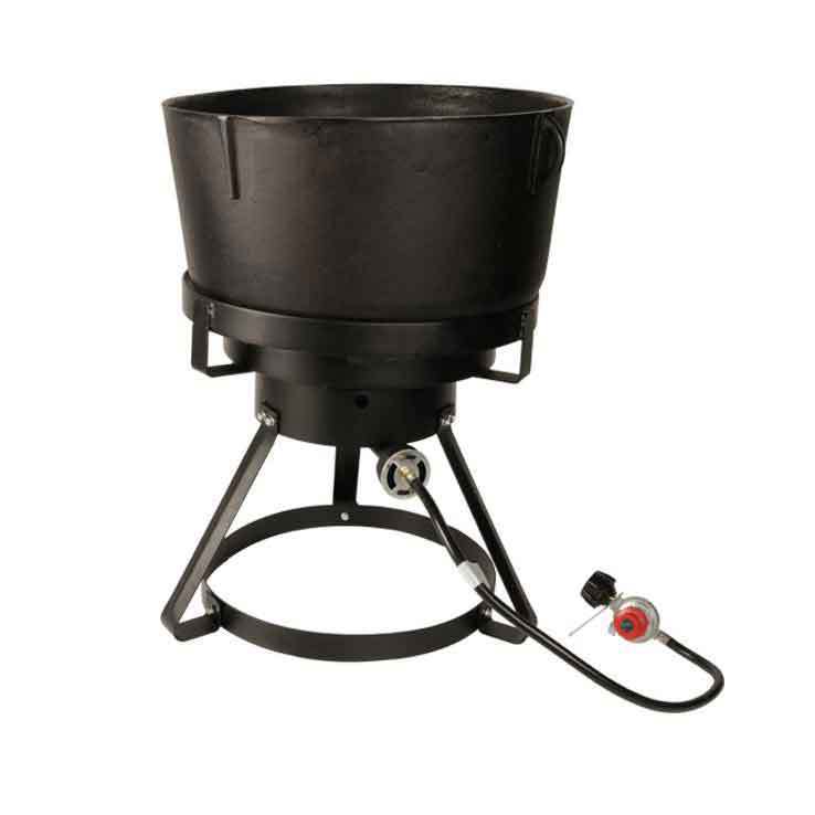 King Kooker 4 Gallon Cast Iron Jambalaya Pot and Cooker Package