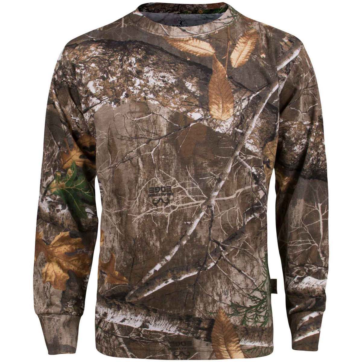 King's Camo Youth Classic Long Sleeve Shirt - Realtree Edge - XL ...