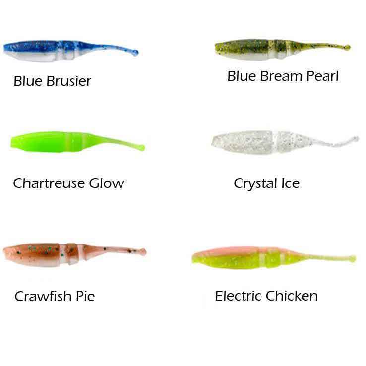 Lake Fork Baby Shad Soft Minnow Bait - Chartreuse Pearl, 2-1/4in ...