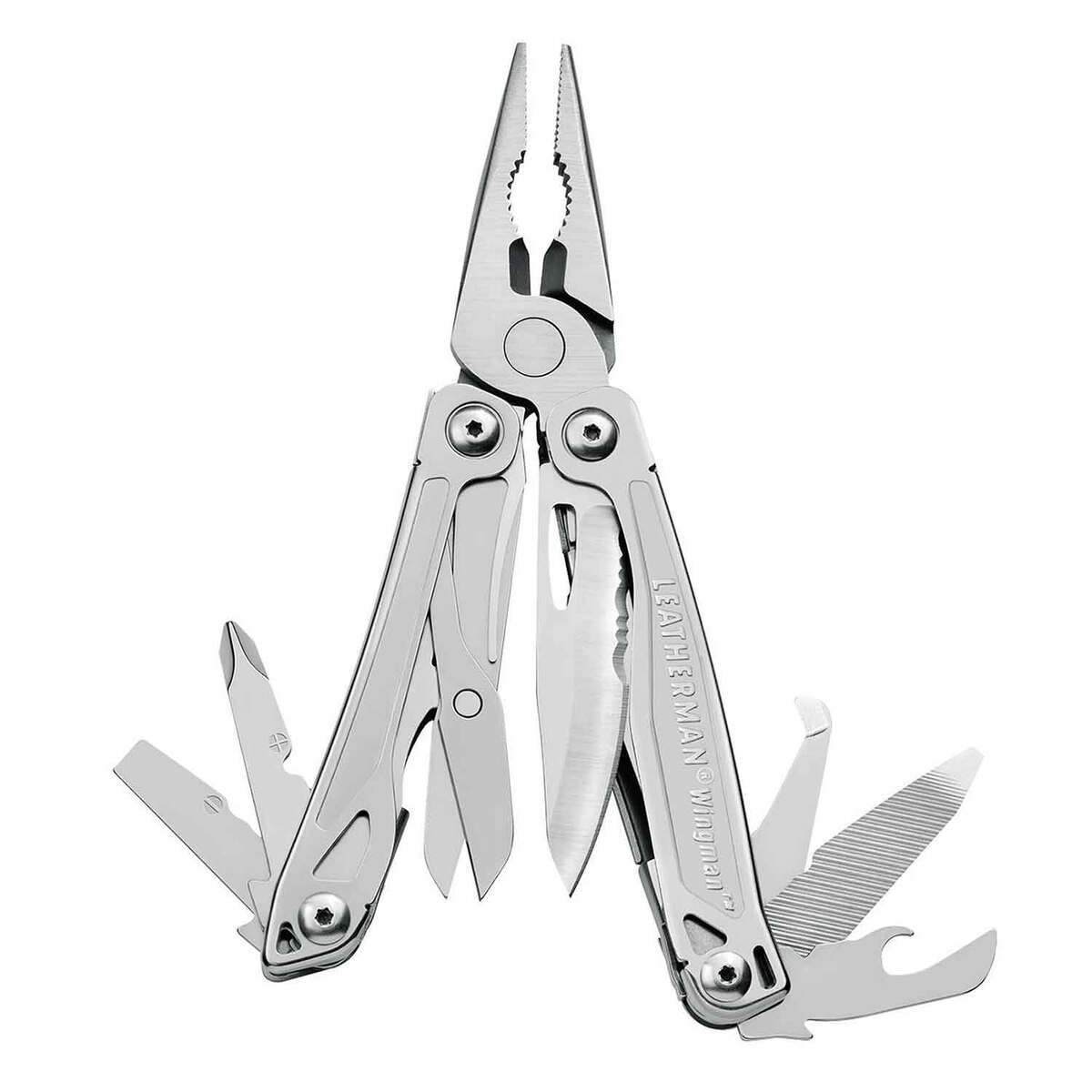 Leatherman Charge Plus - Multi-tool with 19 all locking tools including  knives, pliers, saw and screwdriver, camping and fishing tool made in the