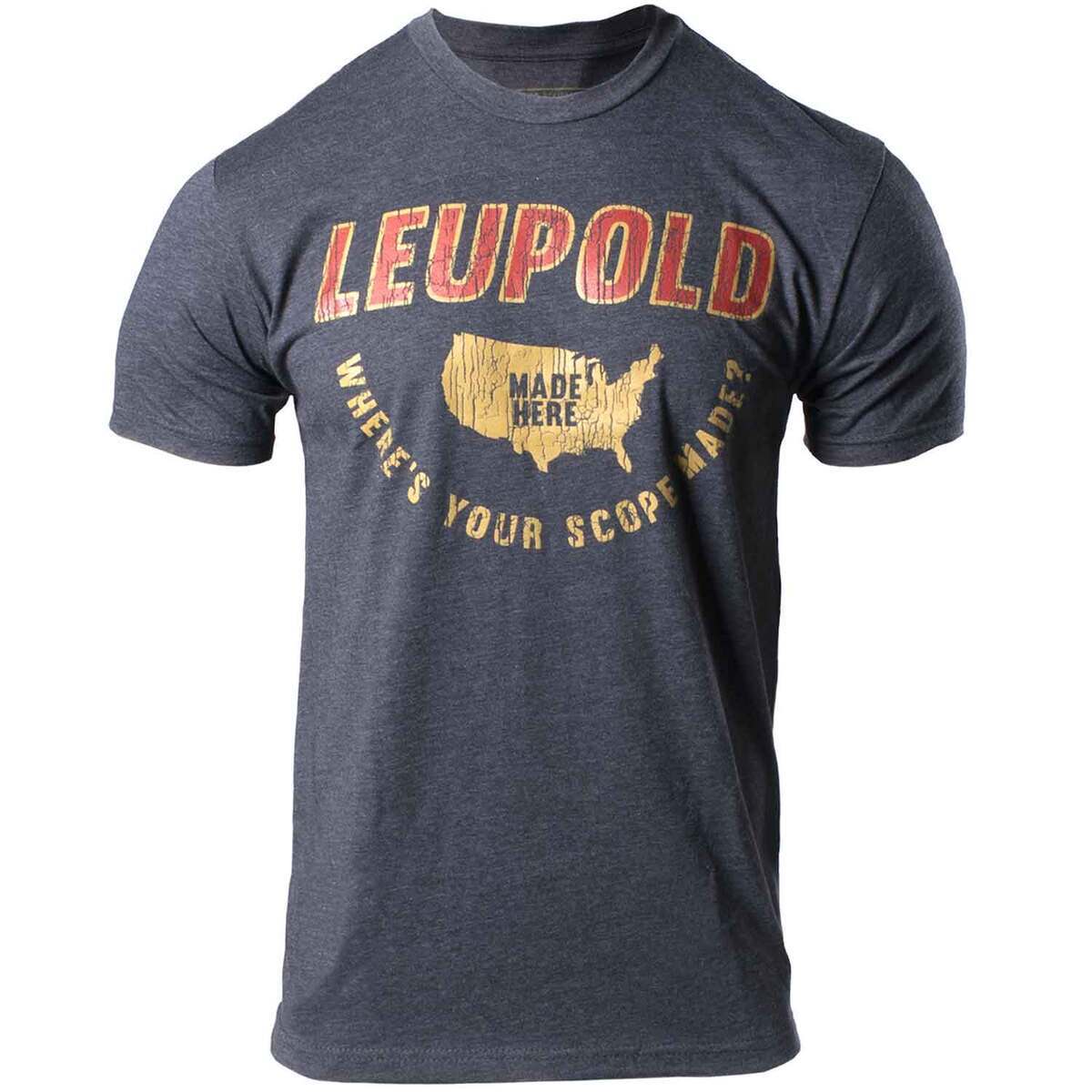 Leupold Men's Made Here Short Sleeve Shirt - Charcoal Heather - L -  Charcoal Heather L