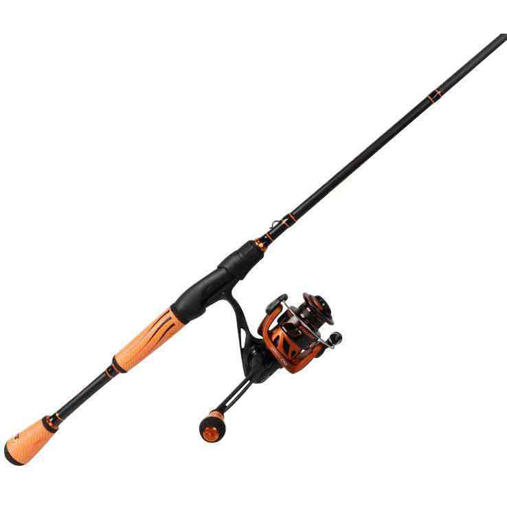 Lew's Mach Crush Spinning Combo 6ft 9in, Medium Light, 1pc Orange