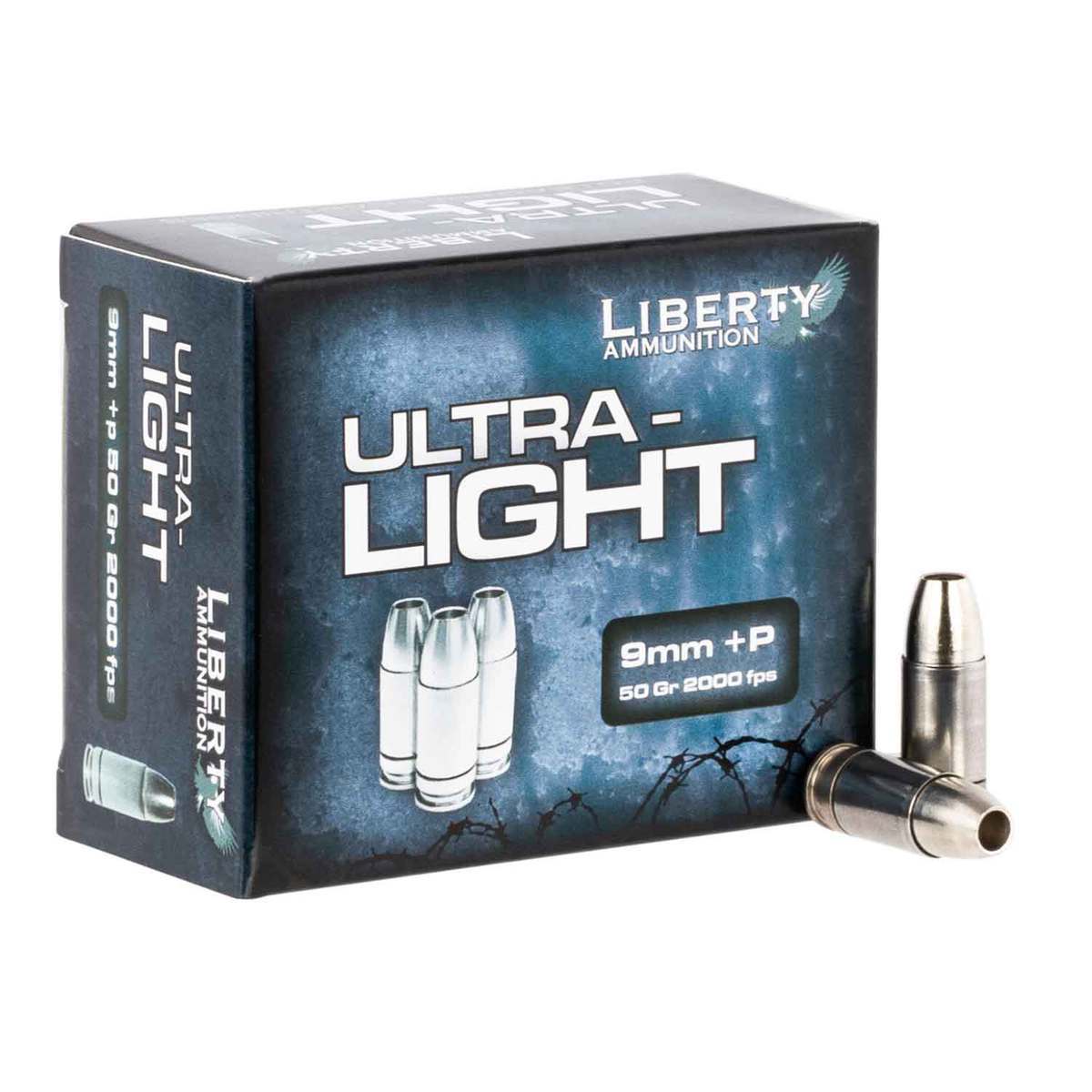 Liberty Ultra Light 9mm Luger P 50gr Hp Handgun Ammo 20 Rounds Sportsmans Warehouse