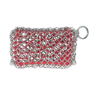 Lodge Stainless Steel Chainmail Scrubbing Pad for Cast Iron