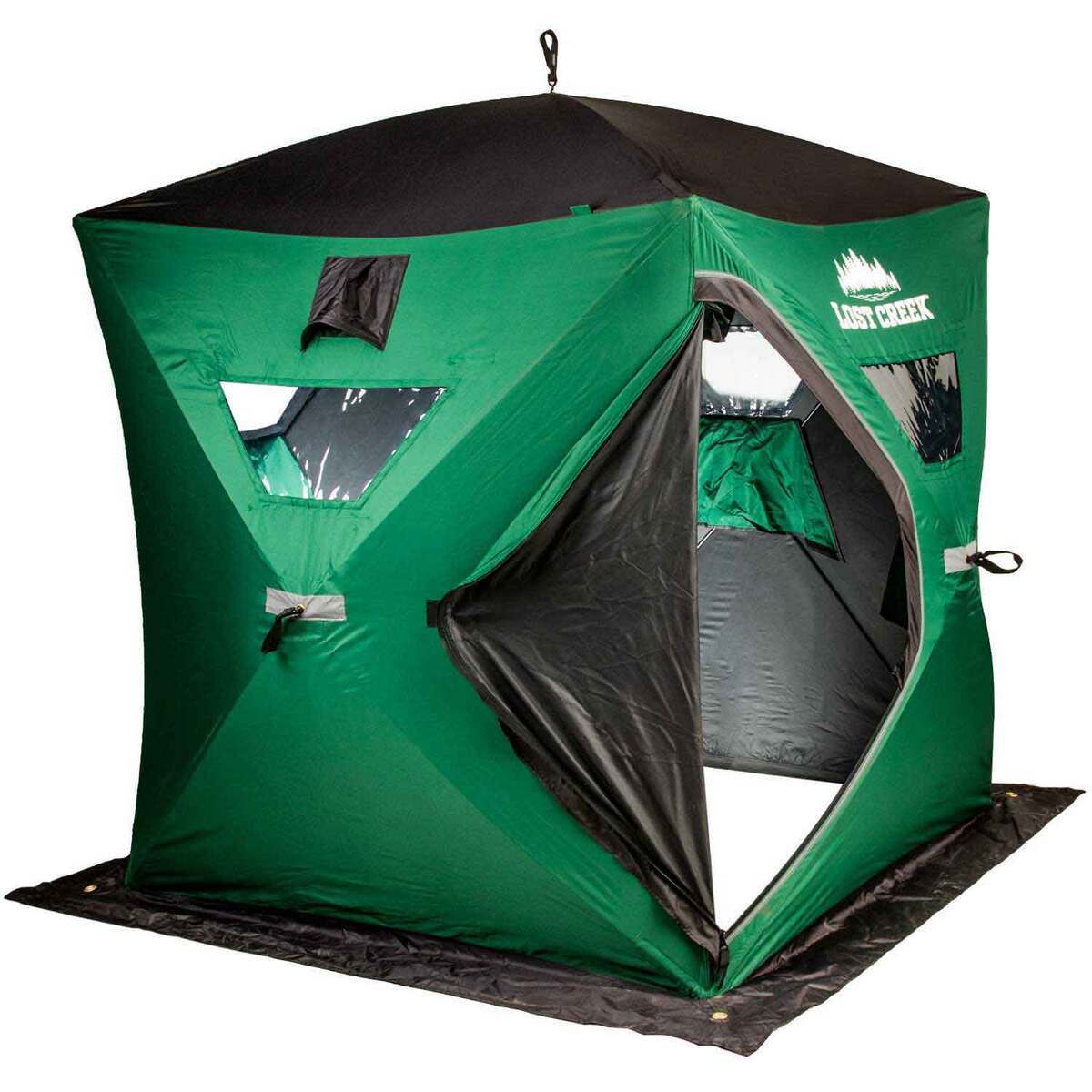 Lost Creek Gale Force 2-Man Hub Ice Fishing Shelter - Green by Sportsman's Warehouse
