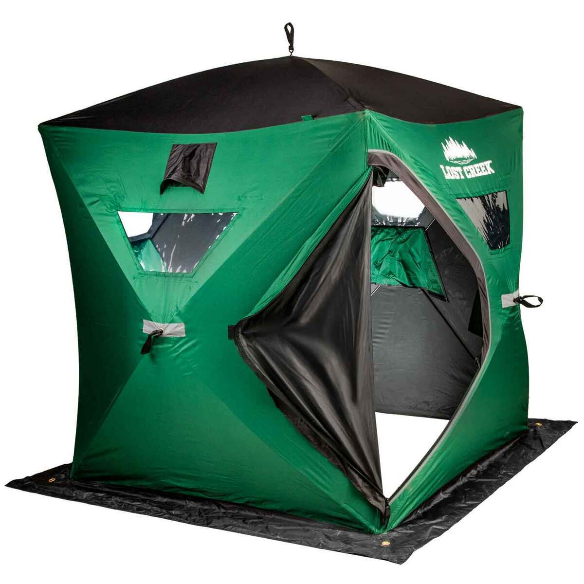 Lost Creek Gale Force 3-Man Hub Ice Fishing Shelter - Green