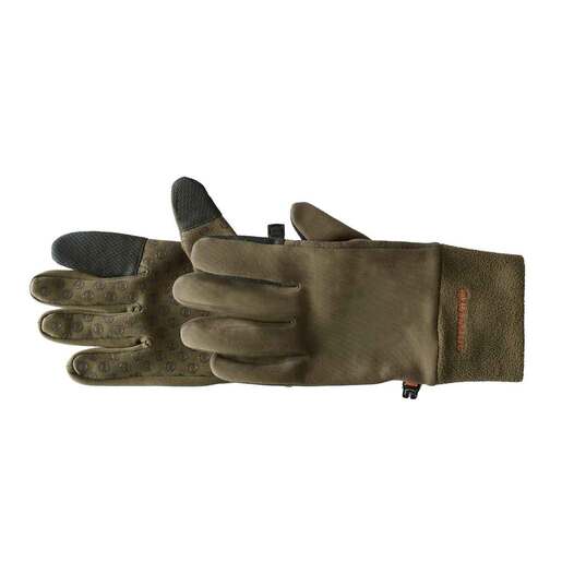 Ridgecut Men's Insulated Water-Resistant Lined Leather Hybrid Gloves, 1 Pair, Olive/Whiskey Tan, XL 1875818