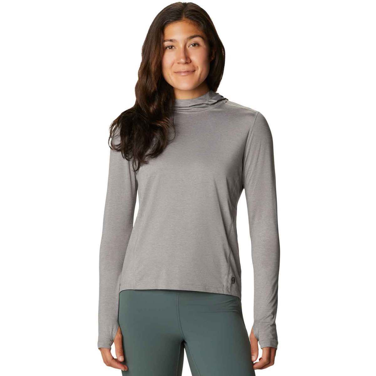 Mountain Hardwear Women's Crater Lake Active Hiking Hoodie - Manta Gray ...