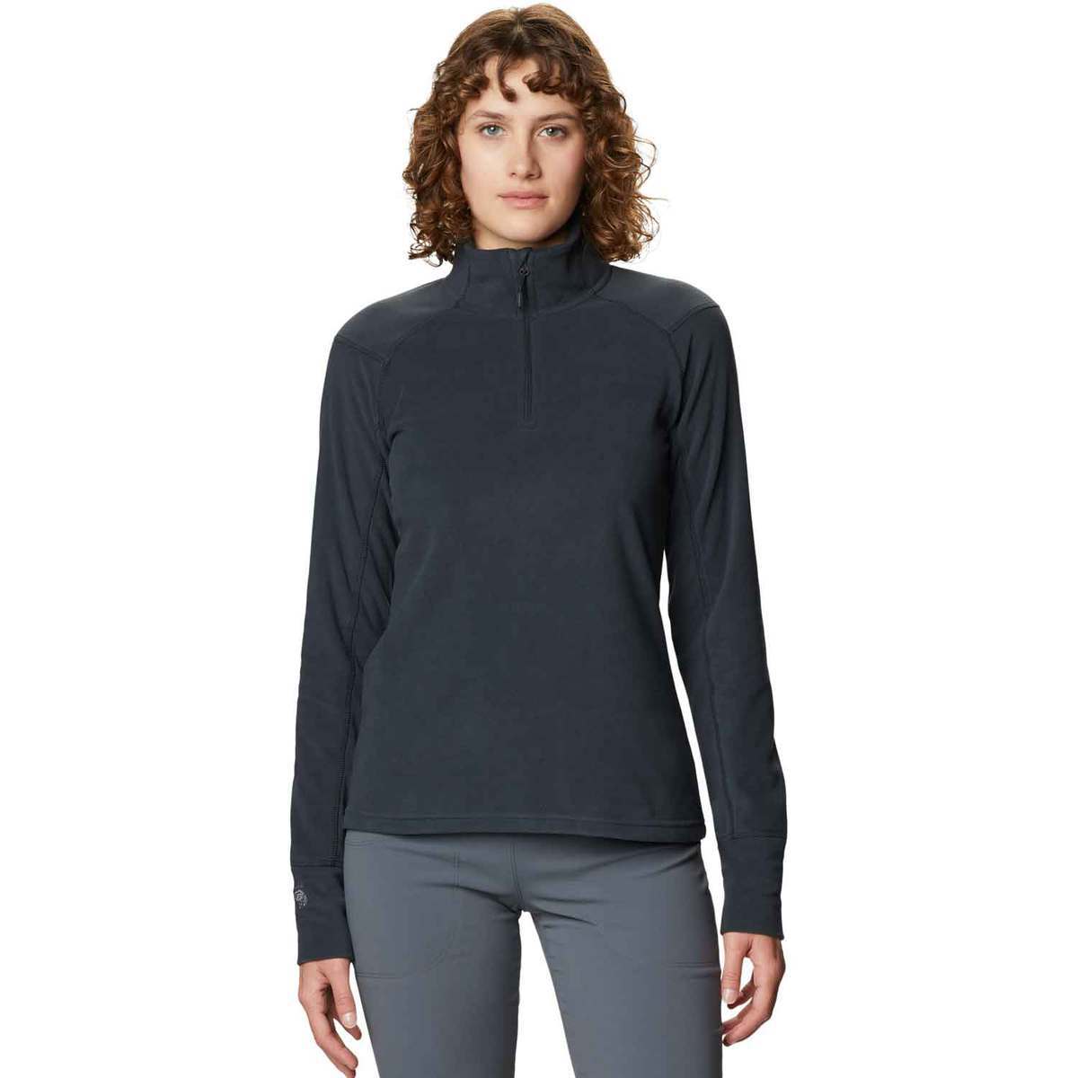 Mountain Hardwear Women's Microchill 2.0 Quarter Zip Sweater - Dark ...