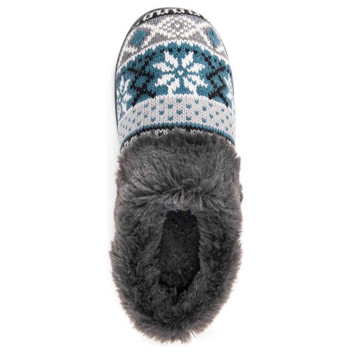 Muk Luks Women's Suzanne Clog Slippers - Gray Heather - L - Gray ...