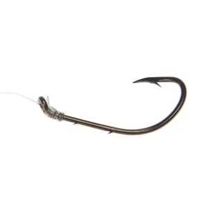 Bear Paw Long Shank Single Snell Hook - Bronze