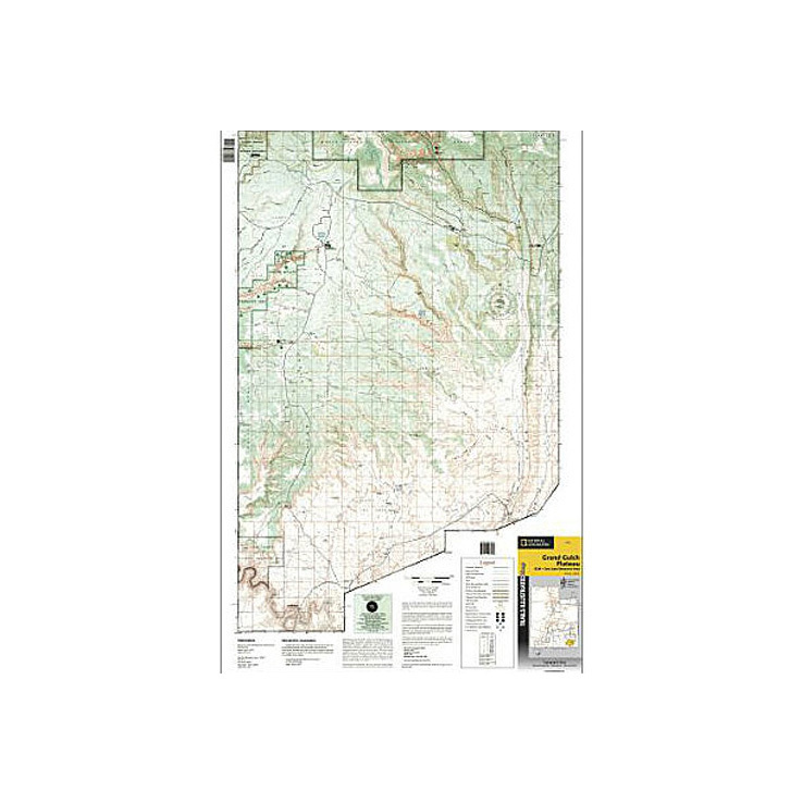 National Geographic Grand Gulch Plateau Trail Map Utah Sportsmans